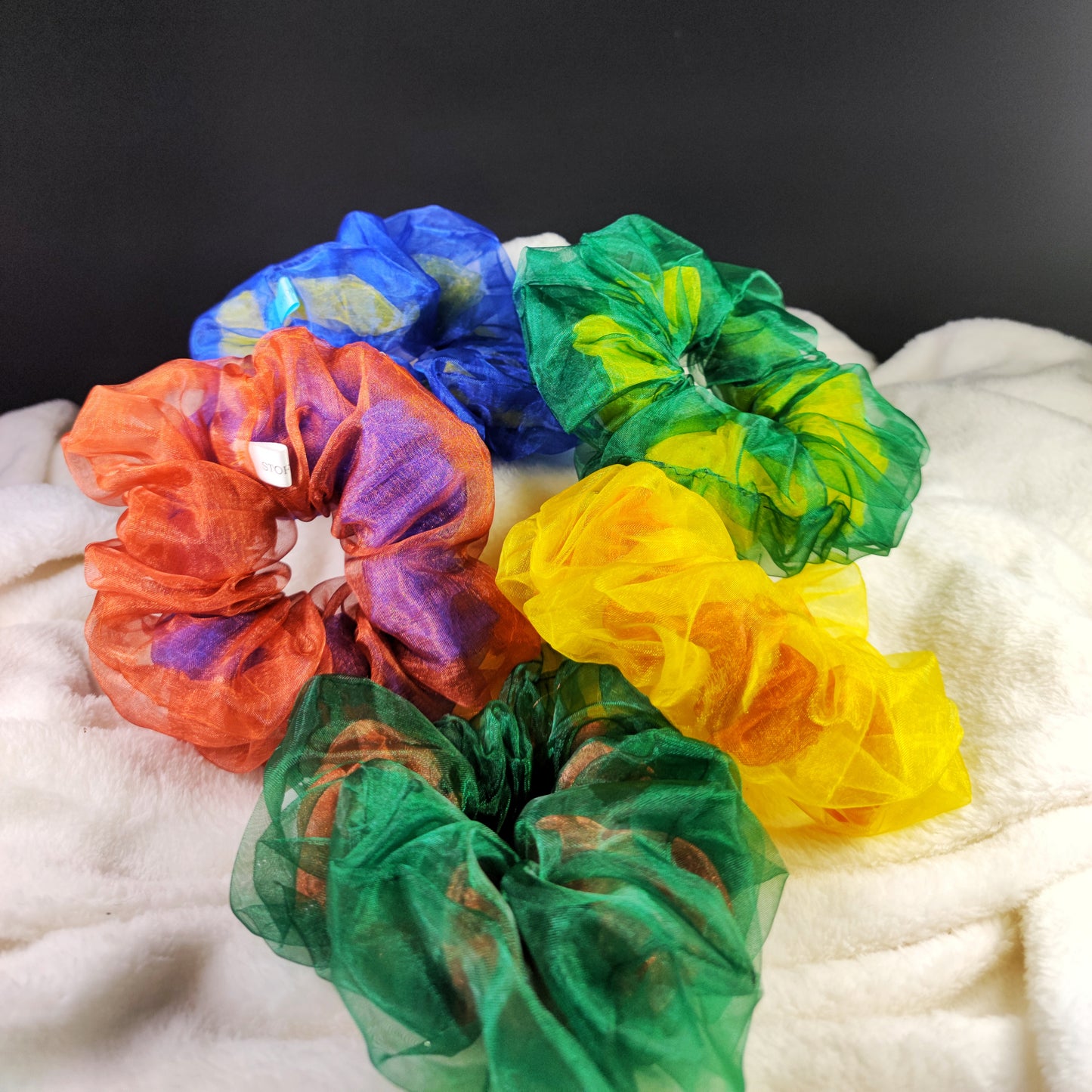 Mixed Sunlit Meadow Scrunchie