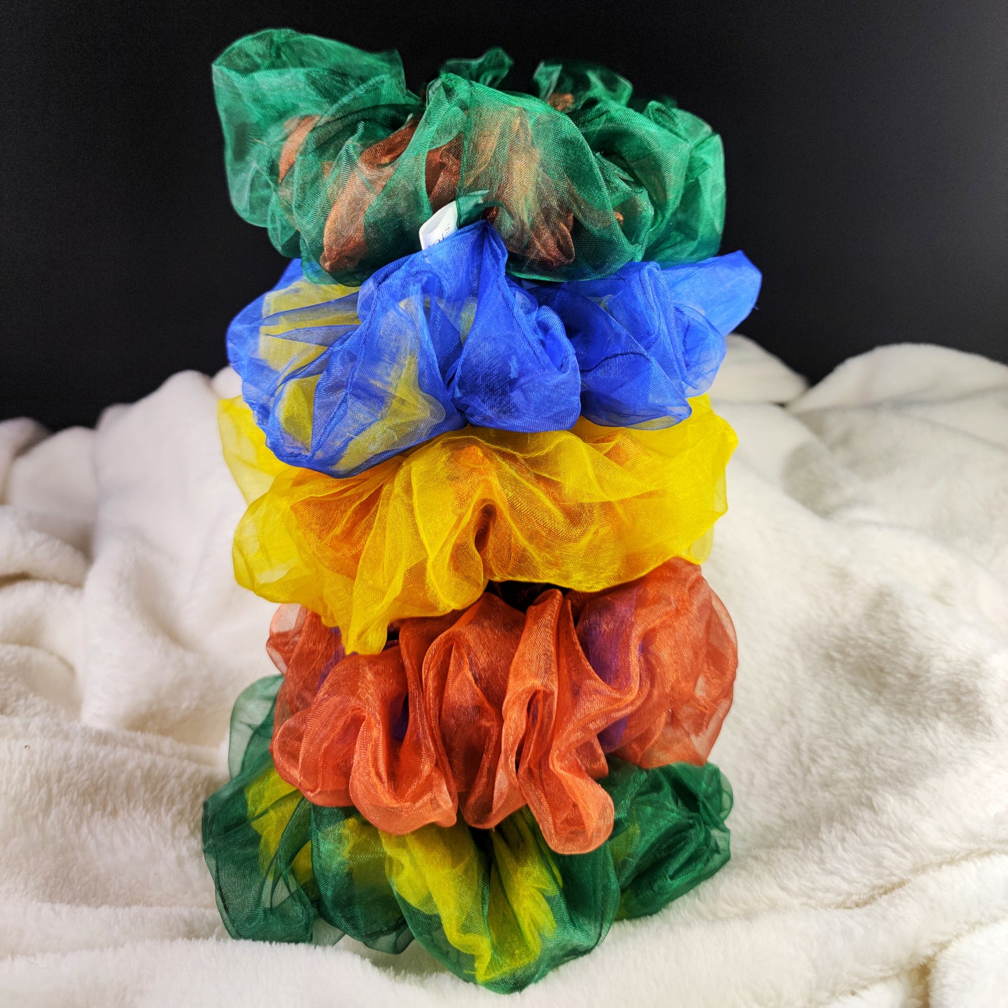 Mixed Sunlit Meadow Scrunchie